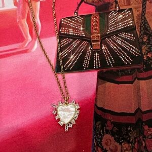 Gold Heart Pendant Necklace
